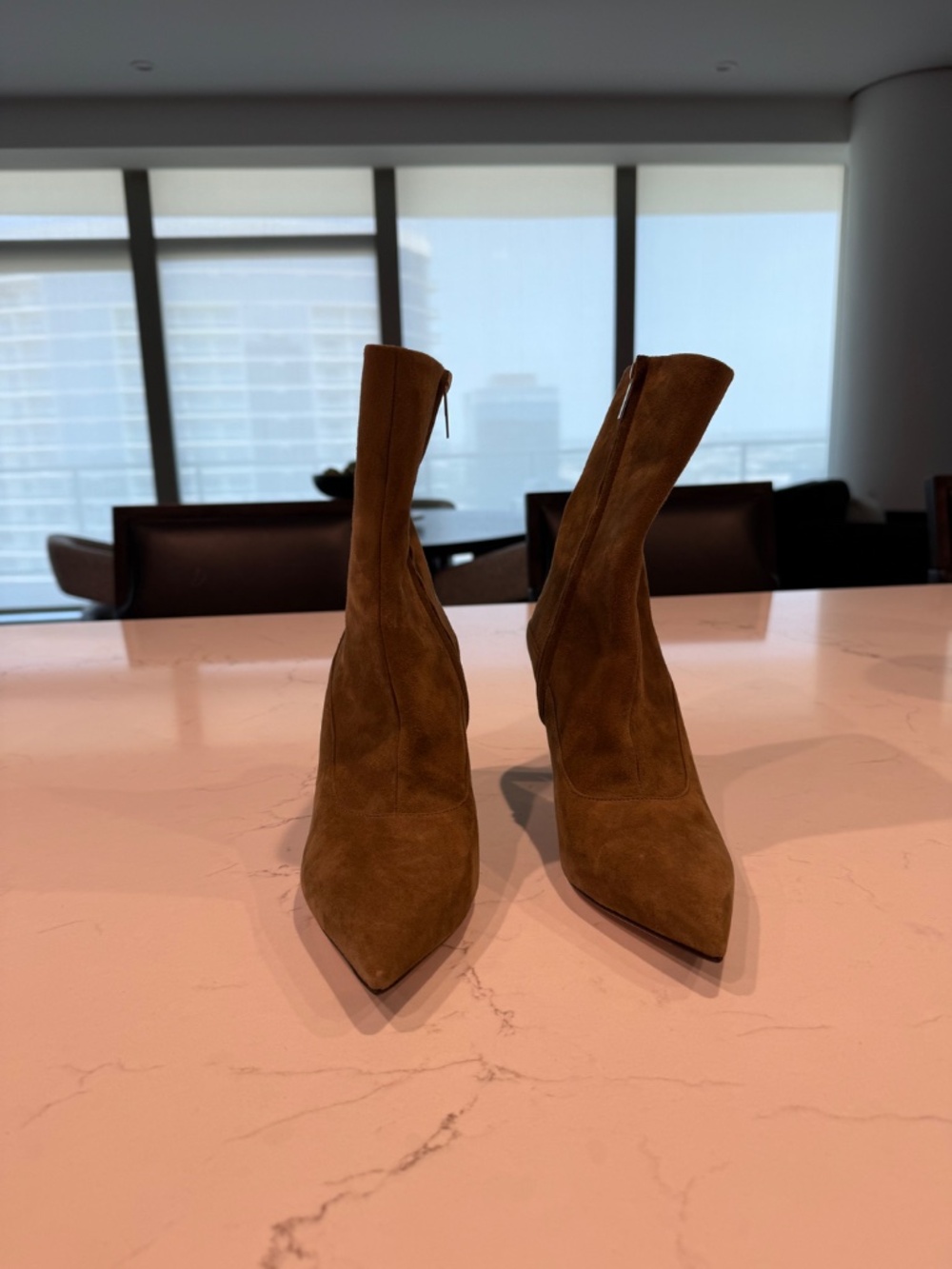 Jimmy Choo Mavie Ankle Boot - Worn Once! - Olive Green - Size 37.5 - Picture 8 of 10